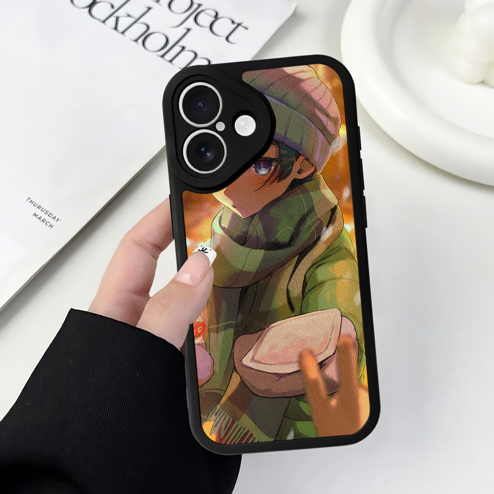 （画像用） 薬屋のひとりごと The Apothecary Diaries 【iPhone 16シリーズ対応】シリコンスマホケース（レザー調） 材質：シリコン